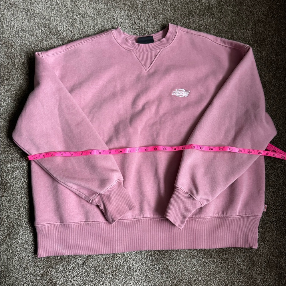 Oversized Pink Dickies crewneck